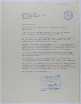 [Carta de Ignacio Pirovano a H.R. Fischer. Septiembre de 1962]