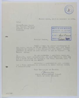 [Carta de Jorge d'Escragnolle Taunay a Ignacio Pirovano. Buenos Aires, 3 de septiembre de 1956]