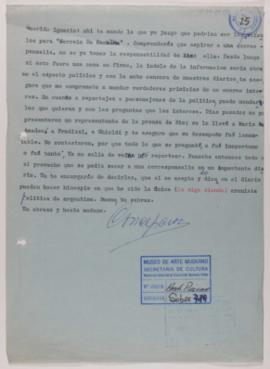 [Carta de Concepción Ríos a Ignacio Pirovano]
