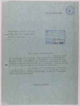 [Copia de carta de Ignacio Pirovano a Juán Carlos Muñiz. 22 de agosto de 1956]