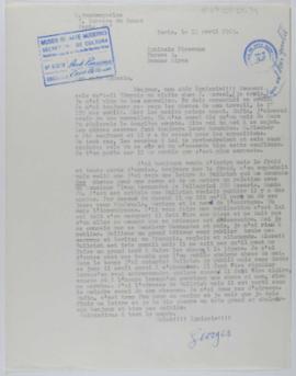 [Carta de Georges Vantongerloo a Ignacio Pirovano. París, 12 de abril de 1963]