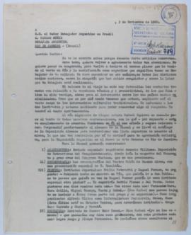 [Copia de carta de Ignacio Pirovano a Carlos Muñiz. Buenos Aires, 3 de noviembre de 1960]