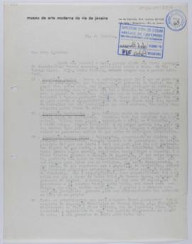 [Carta de Niomar Moniz Sodré a Ignacio Pirovano. Río de Janeiro, 29 de marzo de 1957]