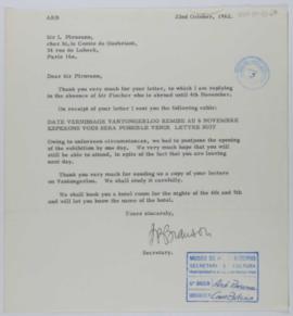 [Carta de A.R. Bauson a Ignacio Pirovano. 22 de octubre de 1962]