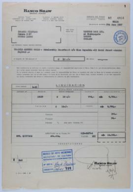 Orden de pago no. 4934