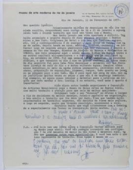 [Carta de Niomar Moniz Sodré a Ignacio Pirovano. Río de Janeiro, 11 de febrero de 1957]