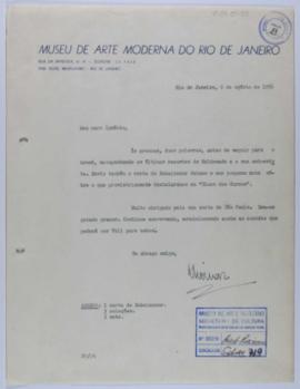 [Carta de Niomar Moniz Sodré a Ignacio Pirovano. Río de Janeiro, 8 de agosto de 1956]