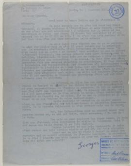 [Carta de Georges Vantongerloo a Ignacio Pirovano. París, 3 de diciembre de 1951]