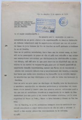 [Copia de carta de Ignacio Pirovano a Felipe Espil. Río de Janeiro, 1 de agosto de 1956]