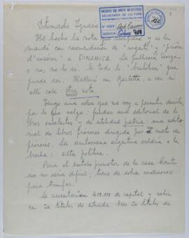 [Carta de Leonardo Castellani a Ignacio Pirovano. 9 de enero de 1956]