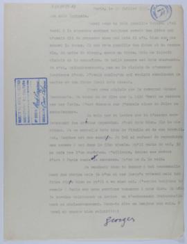 [Carta de Georges Vantongerloo a Ignacio Pirovano. París, 22 de julio de 1952]