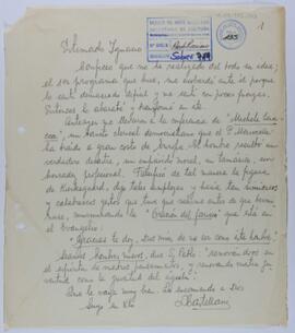 [Carta de Leonardo Castellani a Ignacio Pirovano. 195-]