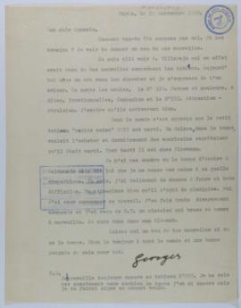 [Carta de Georges Vantongerloo a Ignacio Pirovano. París, 13 de septiembre de 1950]