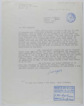 [Carta de Georges Vantongerloo a Ignacio Pirovano. París, 27 de mayo de 1963]
