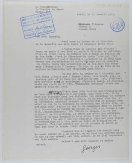 [Carta de Georges Vantongerloo a Ignacio Pirovano. París, 14 de enero de 1963]