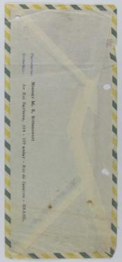 [Sobre de una carta enviada por Niomar Moniz Sodré a Ignacio Pirovano. Río de Janeiro, 14 de enero de 1960]
