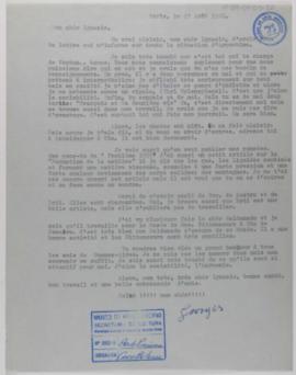 [Carta de Georges Vantongerloo a Ignacio Pirovano. París, 27 de agosto de 1956]
