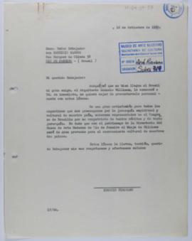 [Copia de carta de Ignacio Pirovano a Maurício Nabuco. 16 de septiembre de 1959]