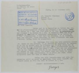 [Carta de Georges Vantongerloo a Ignacio Pirovano. París, 21 de diciembre de 1962]