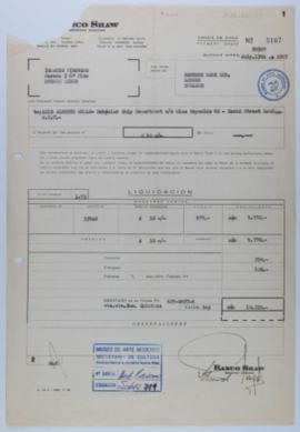 Orden de pago no. 5107